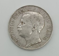 2 LIRE IN ARGENTO 1911 ITALIA " 50 Anniversario- Regno Di Italia "