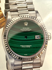 Quadrante pietra malachite rifinito Rolex Datejust 16000 16234 16014 116234 16019