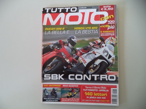 Tuttomoto 2002 ducati 998 - tuttomoto, 7/2002