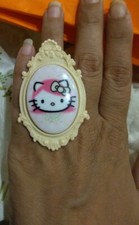Anello Cameo Tarina Tarantino Hello Kitty Pink Head