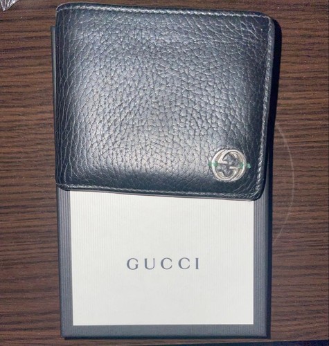 Gucci portafoglio bifold nero - gucci,