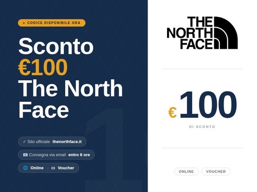 Codice sconto the - north, face