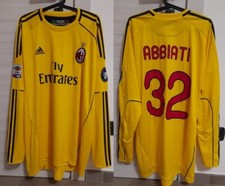 MAGLIA CALCIO AC MILAN MATCH WORN N° 32 ABBIATI 2010/2011 ADIDAS FORMOTION SHIRT