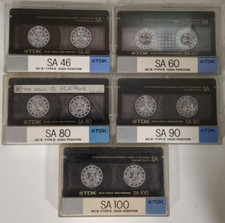 Lotto 5x TDK SA 46 60 80 90