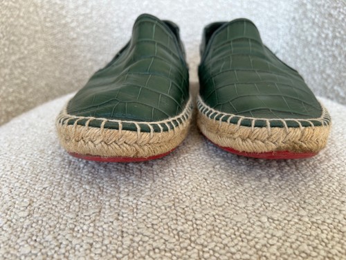 Espadrillas verde finto