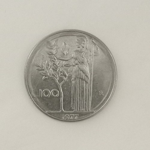 Moneta lire 100 - minerva, 1