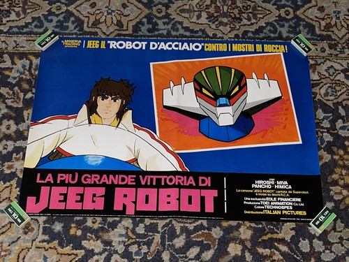 Fotobusta jeeg robot - robot, contro
