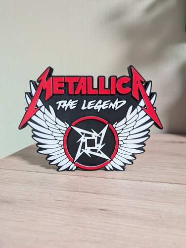 Metallica logo étagère - metallica, 3d