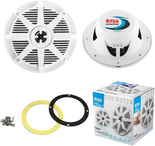 KIT SET per BOSS AUDIO SYSTEMS MR62W 2 Diffusori Altoparlanti Marini Bianchi 2 V