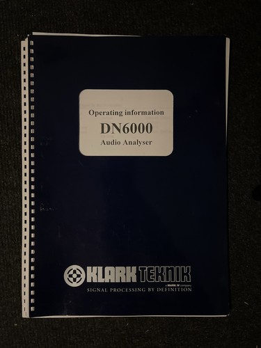 Klark teknik dn6000 audio - dn6000,