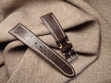 Cinturino 22 mm artigianale  Pelle Di Capra Marrone Fibbia 18 mm Italy (221803)