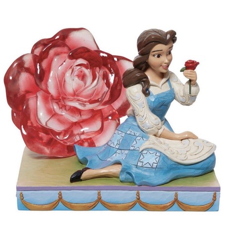 Statuetta belle rosa disney - statuetta,
