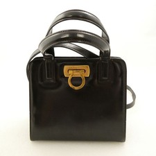 Salvatore Ferragamo Borsa a Tracolla a Mano Tote Purse 2 Vie Gancini Pelle...