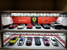 Diorama 1/64 modello garage illuminazione LED parcheggio scena display case modello