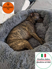 CUCCIA CUSCINO ROTONDA MORBIDA  PER CANI CANE GATTO ANIMALI DA INTERNO NO STRESS