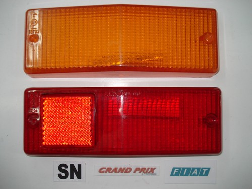 Coppia plastiche gemma rosso - coppia,