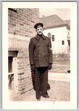 Vtg B&W Snapshot Man In US