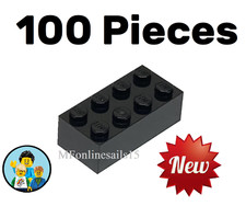 100x NUOVI LEGO 2x4 mattoncini