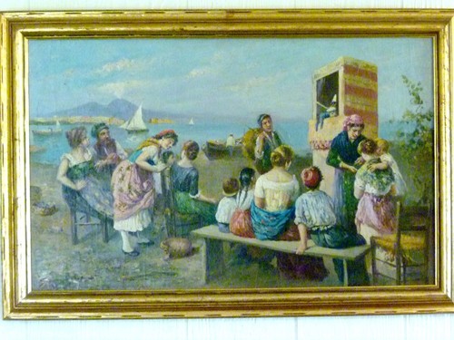 Antico dipinto olio - ad,