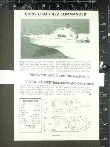 Features chris craft 422 - 2,