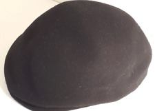 CAPPELLO-COPPOLA SICILIANA- TAGLIA 59 -100% LANA-MADE IN ITALY-COLORE NERO-USATO