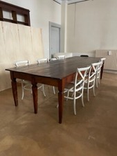 tavolo antico in legno scuro