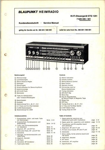 Blaupunkt service manual - service, per