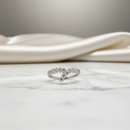 Anello oro bianco 18kt - anello,