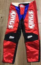KING'S 34 pants vintage retro mx cross motocross pantaloni epoca AXO FOX enduro