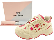 Chiara Ferragni EYEFLY sneaker white fucsia scarpe da donna CF3305 bianco rosa numero 39