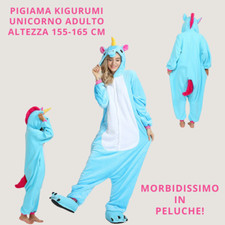 Pigiama unicorno azzurro con