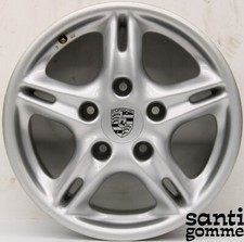 4 CERCHI IN LEGA 16 " PORSCHE BOXSTER ORIGINALI USATI 99636211400 99636211200
