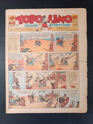 Fumetto topolino giornale anno - fumetto,
