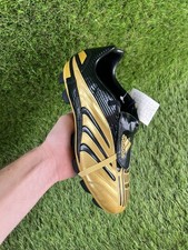 Adidas Predator Absolute FG *NUOVISSIME* scarpe da calcio uomo taglia 8 UK oro