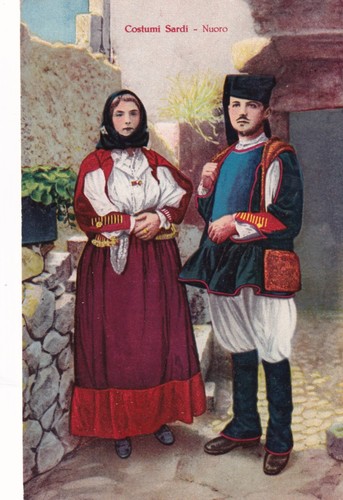 Cartolina nuoro costumi - cartolina,