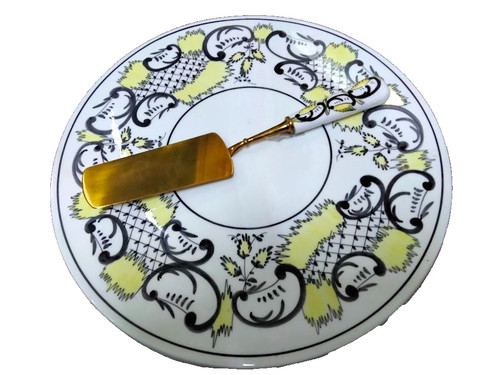 Alfa piatto torta ceramica - piatto,