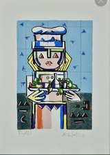 Ibrahim Kodra - Serigrafia Originale Firmata E Numerata A Matita