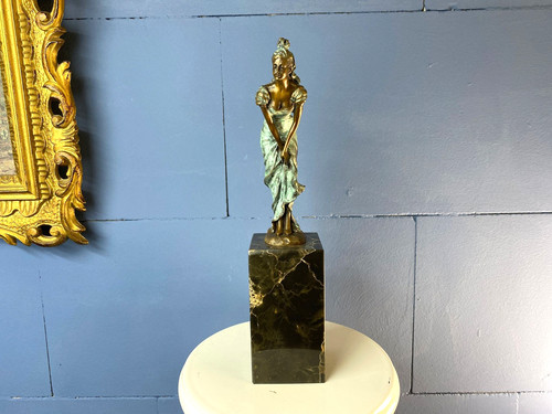Statua donna bronzo - statua, in