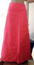 GONNA LUNGA  " BENETTON "  LINO ROSSO (s1) TAGLIA 38