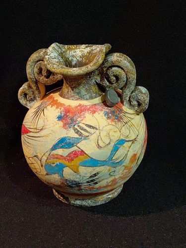 Vaso greco motivo delfino