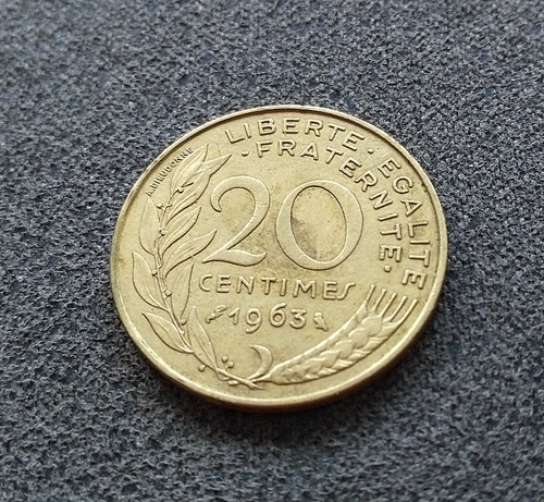 Monnaie france centimes - france, 20