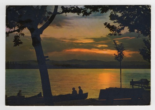 Lago tramonto atmosfera - tramonto,