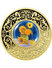 GIRASOLI Van Gogh moneta argento 500 franchi CFA Camerun 2025
