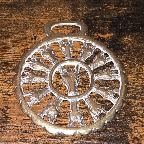 Vintage brass horse - brass,