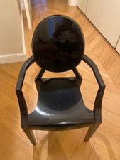 Kartell Lou Lou Ghost Sedia per Bambini in Policarbonato - Nera