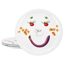 Set 4 Piatti Pizza Smiley