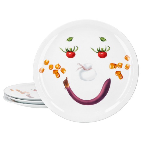 Set piatti pizza smiley - 4,