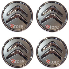 4 Tappi Coprimozzo Grigio Per