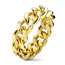 Women's Ring Chain Cuban Gold