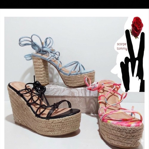 Sandali donna zeppa tacco - sandali,